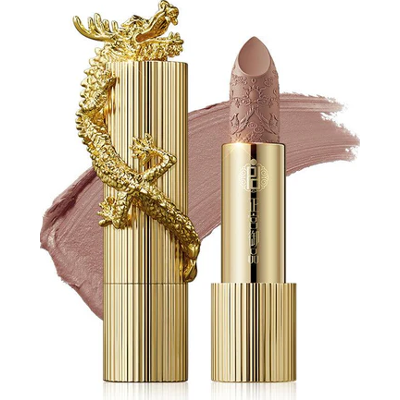 Palace Identity Gilt-gold Dragon Velvet Lipstick in M15 Soft Caramel | Szminka do ust