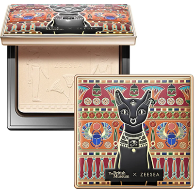 Zeesea Lightweight Anderson Cat Pressed Powder in Light Beige | Lekki, jedwabisty puder do makijażu