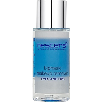 Nescens Bi-phasic Makeup Remover - Eyes and Lips 10 ml TRAVEL SIZE | Dwufazowy płyn do demakijażu