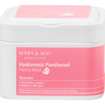 Mary & May Hyaluronic Panthenol Hydra Mask Set | Zestaw 30 maseczek w płachcie o działaniu silnie nawilżającym