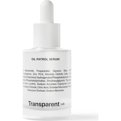 Transparent Lab Oil Patrol Serum 30 ml | Matujące serum do twarzy z niacynamidem idealne dla skór tłustych i mieszanych
