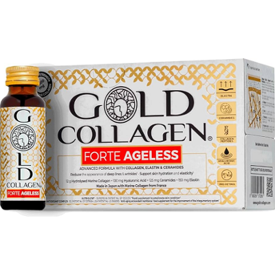 Gold Collagen Forte Ageless EN 50 ml x 10 | Suplement diety o działaniu Anti-Age