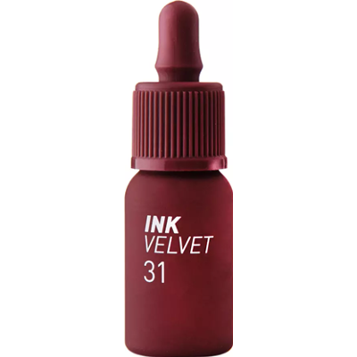 Peripera Ink The Velvet Lip Tint in 31 Wine Nude | Matowy tint do ust w intensywnym, bordowym odcieniu