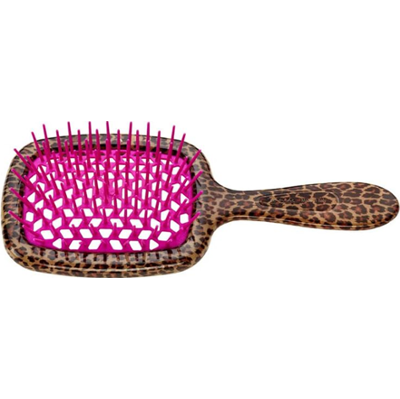 Janeke Superbrush Leopard-Pink | Pneumatyczna szczotka do włosów