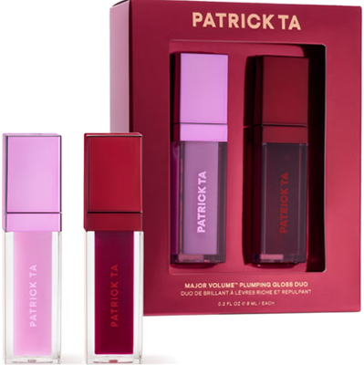PATRICK TA Major Holiday Gloss Duo in Headliner and Main Stage | Zestaw błyszczyków powiększających usta