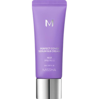 Missha M Perfect Cover Serum BB Cream #27 Honey Beige | Krem BB zapewniający skórze świetliste wykończenie i ochronę SPF (1)