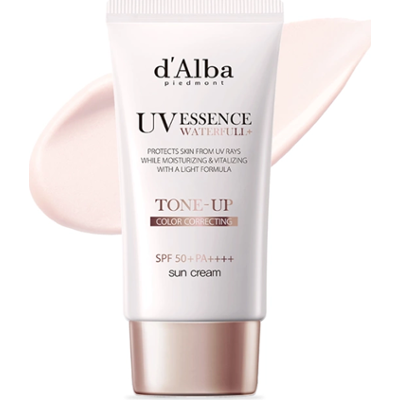 D'Alba Waterfull Tone-Up Sun Cream 50 ml | Tonujący krem do twarzy z filtrem