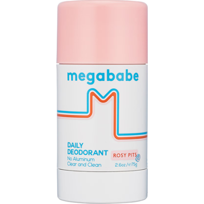 Megababe Rosy Pits Daily Deodorant 75 g | Naturalny dezodorant w kulce do codziennego stosowania