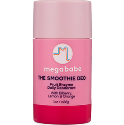 Megababe The Smoothie Deo Fruit Enzyme Daily Deodorant Mini 28g | 100% naturalny, wegański dezodorant do codziennego stosowania
