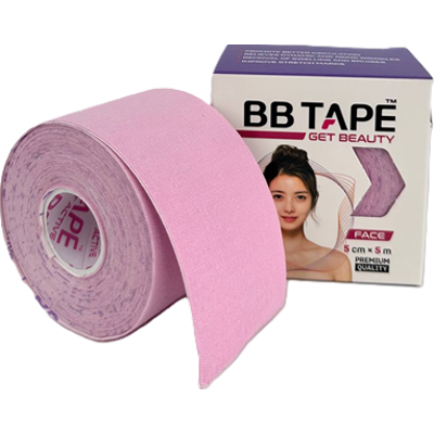 BB Tape Kinesiology Tape for Face Cherry Pink | Taśma kinezjologiczna do tapingu