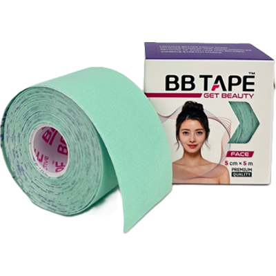 BB Tape Kinesiology Tape for Face Pastel Green | Taśma kinezjologiczna do tapingu