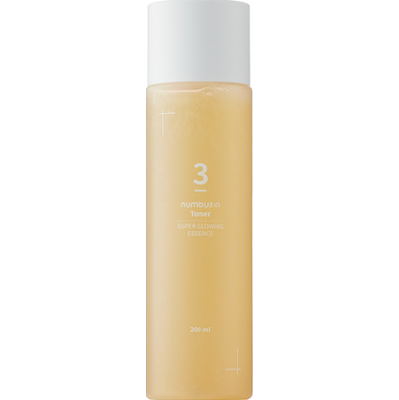 Numbuzin No.3 Super Glowing Essence Toner 200 ml | Rozświetlająca esencja-tonik zapewniająca natychmiastowy efekt glow