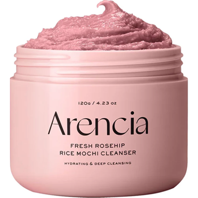 Arencia Fresh Rosehip Rice Mochi Cleanser 120 g | Kojąca pasta do mycia twarzy