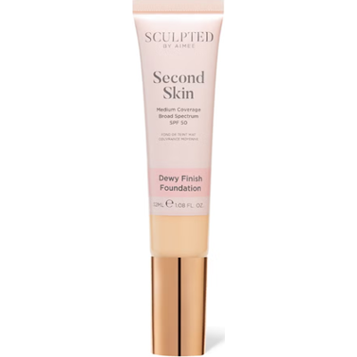 Sculpted by Aimee Second Skin Dewy Foundation 2 Fair 32 ml | Lekki, nawilżający podkład o rozświetlającym wykończeniu