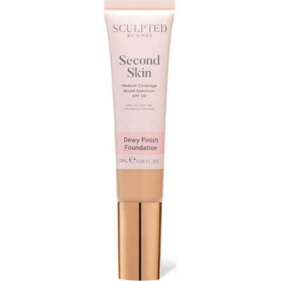 Sculpted by Aimee Second Skin Dewy Foundation 3 Light 32 ml | Lekki, nawilżający podkład o rozświetlającym wykończeniu