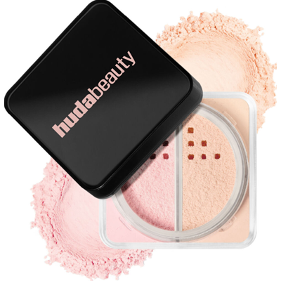 Huda Beauty Easy Bake Loose Powder Duo in Cherry Peach | Bestsellerowy puder Huda Beauty