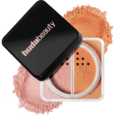 Huda Beauty Easy Bake Loose Powder Duo in Pink Pumpkin | Bestsellerowy puder Huda Beauty