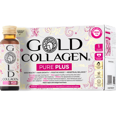 Gold Collagen Pure Plus Skin, Hair & Nail Health Liquid Supplement 50 ml x 10 | Kolagen do picia