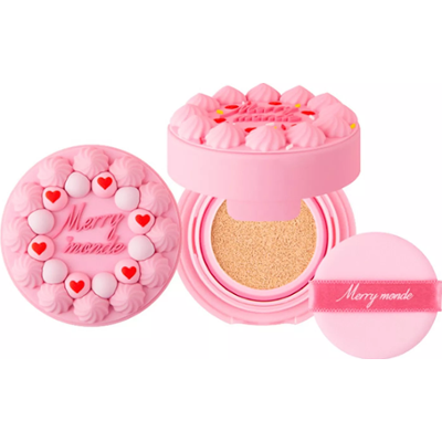 Merry Monde Happy Your Day Cushion 01 Ivory | Lekki podkład w poduszce z efektem naturalnego glow