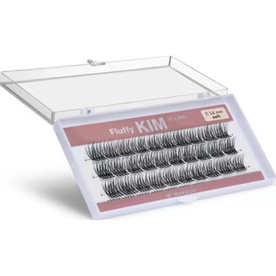 Luxury Lashes Fluffy Kim W-Line SOFT 8 mm | Kępki rzęs zapewniające naturalny efekt