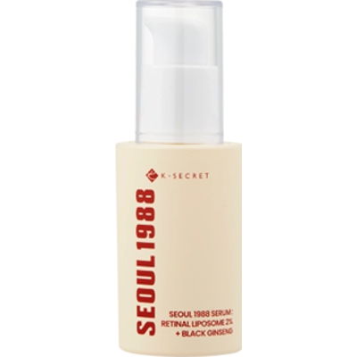 KSECRET SEOUL 1988 Serum: Retinal Liposome 2% + Black Ginseng 30 ml | Ujędrniające serum do twarzy z retinalem