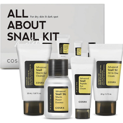 COSRX All About Snail Trial Kit | Kompleksowa pielęgnacja skóry z mocą śluzu ślimaka