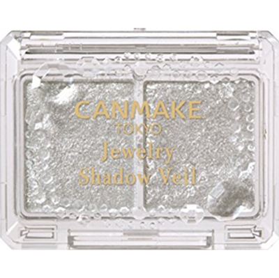 Canmake Jewerly Shadow Veil in 01 Innocent Crystal | Błyszczący cień do powiek w srebrnym odcieniu