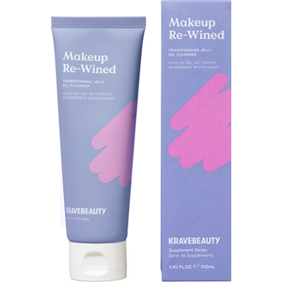 KraveBeauty Makeup Re-Wined 100 ml | Żelowo‑olejowy cleanser do codziennego oczyszczania