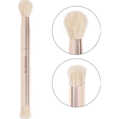 Patrick Ta Dual-Ended Concealer Brush | Dwustronny pędzel do makijażu