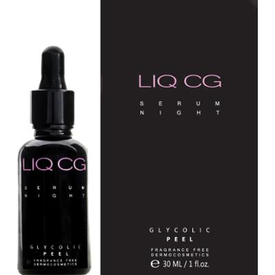 LIQ CG - Serum Night 7% Glycolic PEEL, Serum wygładzające na noc - peeling, 30ml
