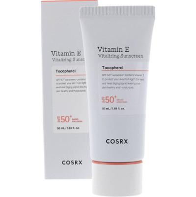 COSRX - Vitamin E Vitalizing Sunscreen SPF50+, 50ml - odżywczy krem z filtrem
