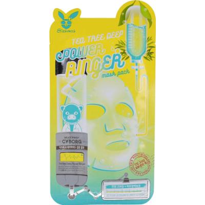 Elizavecca - Tea Tree Deep Power Ringer Mask Pack, 23ml - kojąca maseczka w płachcie