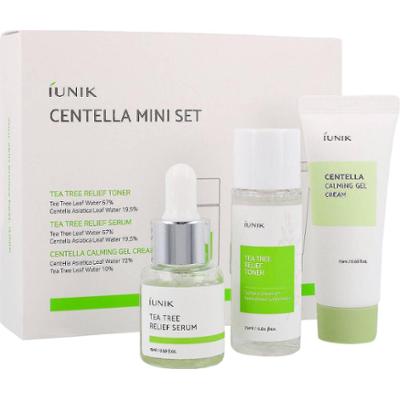 iUNIK - Centella Mini Set (tonik + serum + krem) - zestaw podróżny kosmetyków z wąkrotą azjatycką