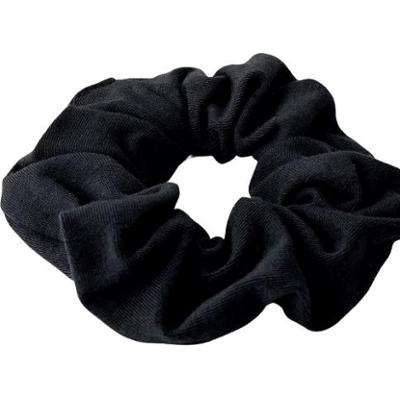 ANWEN - Bawełniana Scrunchie - czarna gumka do włosów, 1szt.