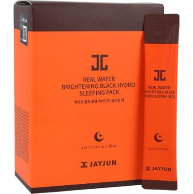 JAYJUN - Real Water Brightening Black Hydro Sleeping Pack, 30 szt. - zestaw masek rozjaśniających