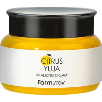 FARMSTAY - Citrus Yuja Vitalizing Cream, 100g - rozjaśniający krem do twarzy