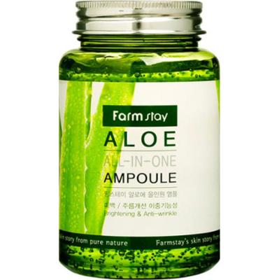 FARMSTAY - Aloe All-In-One Ampoule, 250ml - serum nawilżająco-kojące