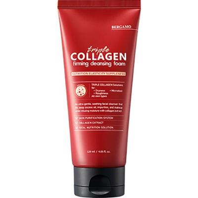 BERGAMO - Triple Collagen Firming Cleansing Foam, 120ml - Pianka oczyszczająca do twarzy