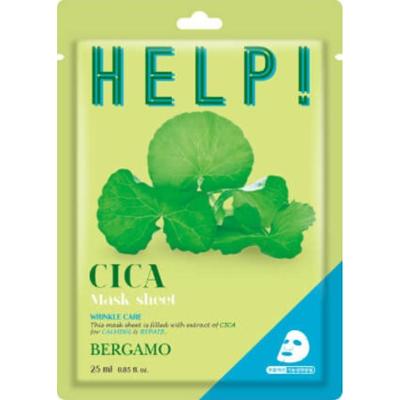 BERGAMO - HELP! Cica Mask Sheet, 25ml - Nawilżająco-kojąca maska w płachcie
