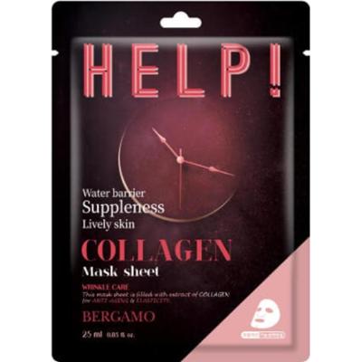 BERGAMO - Uelastyczniająca maska w płachcie z kolagenem BERGAMO HELP!, 25ml
