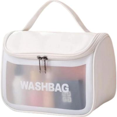 ECARLA - Kosmetyczka rozkładana kuferek WASHBAG, biały