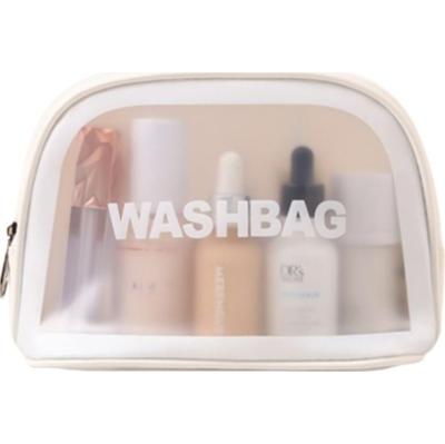ECARLA - Kosmetyczka rozkładana kuferek WASHBAG, biały