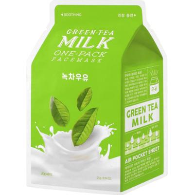 Apieu - Green Tea Milk One-Pack, 21 g - nawilżająca maseczka do twarzy