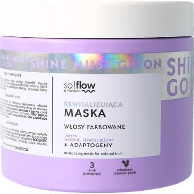 So!Flow - Maska rewitalizująca do włosów farbowanych śliwka, jeżyna, 400ml
