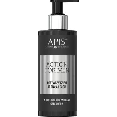 APIS - Action for Men, odżywczy krem do ciała i dłoni, 300ml