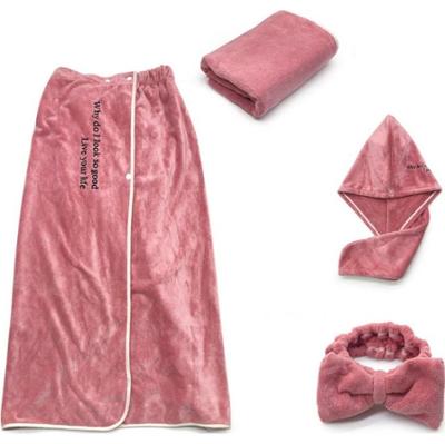 ECARLA - Zestaw kąpielowy SPA 4w1, koral