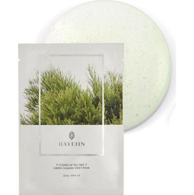 HAYEJIN - Cuddle of Tea tree Green Calming Sheet Mask, 25ml - Kojąca maska w płachcie