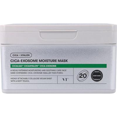 VT COSMETICS - Cica-Exosome Moisture Mask, 20szt - zestaw 20 koreańskich masek w płachcie do twarzy