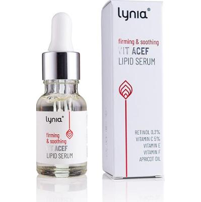 Lynia - Ujędrniająco-łagodzące serum lipidowe z witaminami A,C,E i F, 15ml