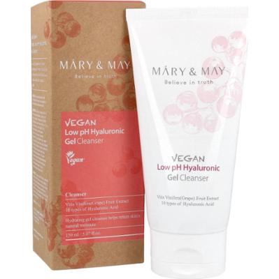 Mary&May - Vegan Low pH Hyaluronic Gel To Foam Cleanser, 150ml - delikatny żel oczyszczający
